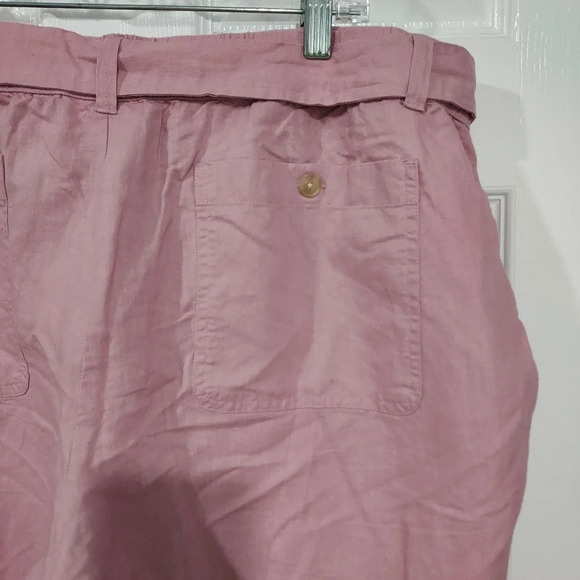 Liz Claiborne Victorian Pink Classic Straight Leg Cropped Pant in Size XXL - Picture 9 of 13